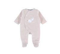 Pyjama velours Beige Bali 1 mois - Bali, Moka & Snow