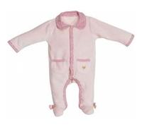 Pyjama velours rose 1 mois mila - sauthon ROSE G
