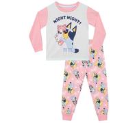 Pyjamas Bleus | Pyjamas à Manches Longues Night Night pour Filles | Ensembles de Pyjama pour Filles | Rose | 6-7 Ans