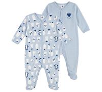 Pyjamas / Chemises de nuit filles Petit Bateau DORS BIEN X 2 Bleu 24 mois