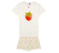 Pyjamas / Chemises de nuit filles Petit Bateau PYJACOURT Blanc 5 ans