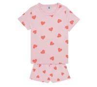 Pyjamas / Chemises de nuit filles Petit Bateau PYJACOURT Rose 5 ans