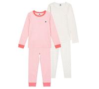 Pyjamas / Chemises de nuit filles Petit Bateau PYJAMA X 2 Rose 10 ans