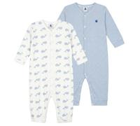 Pyjamas / Chemises de nuit filles Petit Bateau DORS BIEN X 2 Bleu 6 mois