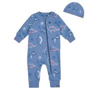Pyjamas / Chemises de nuit garcons Timberland ENS.PYJAMA+BONNET T60240 Bleu 12 mois