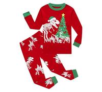 Pyjamas de NoëL Assortis Pour GarçOns et Filles,Ensembles Pyjama de NoëL CoordonnéS,Adorables Hauts ImpriméS AssociéS à des Pantalons,MatièRe En Coton MéLangé,Doux et Confortable(Couleur-04,8-9 Ans)
