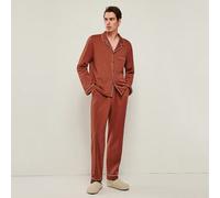Pyjamas de Noël & Nouvel An pour couple, 100% coton pur doux, ensemble de pyjama basique noir avec Top à boutons longs & pantalon, ensembles de détente pour hommes L,M,S,XL,XS,XXL,XXS,XXXL,XXXXLUnicol