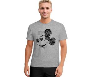 Pyjamas Disney Mickey Mouse pour homme - Ensemble de pyjama à manches courtes avec short - Gris/Noir, gris/noir, XL
