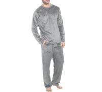 Pyjamas en Velours Corail Homme Ensembles Flanelle Automne Hiver Casual Survetement Poches Café Chic Et Elegant Décontracté pour