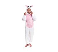 Pyjamas entiers pour animaux filles et garçons (taille infantile 3 à 12 ans) Costume de pyjama Combinaison Enterzo Carnaval, Lapin Bunny, 5-6 ans