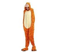 Pyjamas Onesies Cosplay Adulte Unisexe Animaux Halloween Costume Robe Loungewear (Tiger, L)