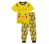 Pyjamas Pokémon pour Enfants et Adolescents Garçons et Filles à Manches Courtes avec Pantalon Long Pjs, Pikachu, 13-14 ans