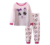 Pyjamas pour Filles Ensemble Deux pièces T-Shirt Manches Courtes et Shorts Enfants Coton Mignonne Rose Vêtements Enfant Fille Ado té 2 Four Seasons Ensembles