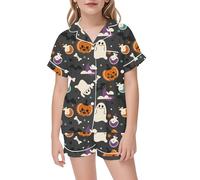 Pyjamas pour Filles Ensemble Pyjama Kawaii Unisexe Confortable et Doux Manches Courte Tops Short Fashion Mignon Dessin Animé Vêtement Petite Fille Enfants Tout-Petit Bébé