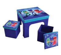 Pyjamasques Ensemble Table + 2 Tabourets De Rangement