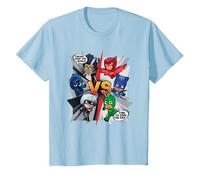 Pyjamasques Heroes Save The Day T-Shirt, Enfant, Bleu Céleste, 12 Ans