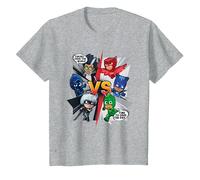 Pyjamasques Heroes Save The Day T-Shirt, Enfant, Gris Chiné, 4 Ans