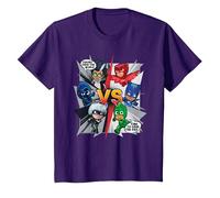 Pyjamasques Heroes Save The Day T-Shirt, Enfant, Violet, 6 Ans