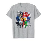 Pyjamasques Heroes Save The Day T-Shirt, Homme, Gris Chiné, S