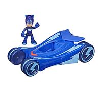Pyjamasques, Voiture Lumineuse Chat-Bolide avec Figurine de Gluglu, Jouet préscolaire pour Enfants à partir de 3 Ans