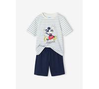 Pyjashort Disney Mickey rayé bleu nuit 2A