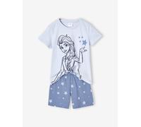 Pyjashort Disney Reine des neiges Elsa et les étoiles fille bleu ciel 4A