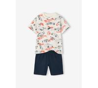 Pyjashort garçon Hot Wheels écru 3A