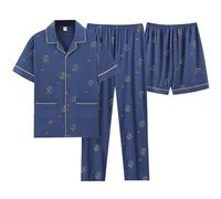 Pyjashort Homme Xxl, Pyjama Homme Ensemble, Pyjama Court Homme, Tenue De Nuit, Lingerie, Pyjama 2 Pièces, Décontracté, Confortable Et Doux, Grande Taille, Pas Cher,Pijama Homme