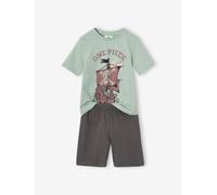 Pyjashort One Piece bicolore vert d'eau 6A