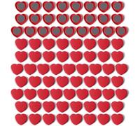 PYJLBX Aimant Frigo - 100PCS Petit Aimant Puissant Cœur, Aimants Tableau Magnétique Rouges, Mini Magnet Frigo Aimant Tableau Blanc Decoratif Aiment pour Frigo,Bureau,Calendrier,Cuisine,Plaque Aimantée