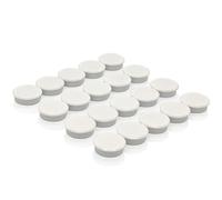 PYJLBX Aimant Frigo - 20PCS Aimants Puissants Magnétiques, Mini Aimants Rond, Blanc pour Tableau Magnetique et Calendrier
