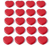 PYJLBX Aimant Frigo - 20PCS Petit Aimant Puissant Cœur, Aimants Tableau Magnétique Rouges, Mini Magnet Frigo Aimant Tableau Blanc Decoratif Aiment pour Frigo, Bureau,Calendrier,Cuisine,Plaque Aimantée