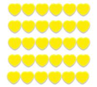 PYJLBX Aimant Frigo, 30PCS Aimant Puissant Aimants Tableau Magnétique Magnet Frigo Petit Aimant Tableau Blanc Mini Aimant Magnets Decoratif, pour Tableau Magnetique Frigo, Calendrier (Coeur, Jaune)