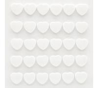 PYJLBX Aimant Frigo, 30PCS Aimant Puissant Aimants Tableau Magnétique Magnet Frigo Petit Aimant Tableau Blanc Mini Aimant Magnets Decoratif, pour Tableau Magnetique Frigo, Calendrier (Coeur, Blanche)