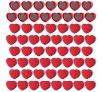 PYJLBX Aimant Frigo - 60PCS Petit Aimant Puissant Cœur, Aimants Tableau Magnétique Rouges, Mini Magnet Frigo Aimant Tableau Blanc Decoratif Aiment pour Frigo, Bureau,Calendrier,Cuisine,Plaque Aimantée