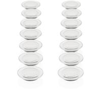 PYJLBX Aimant Frigo Aimant Puissant, 14PCS Aimants Tableau Magnétique Magnet Frigo,Mini Petit Aimant Tableau Blanc Aiment Decoratif Aimant Rond Transparent,pour Réfrigérateur,L'école,Bureau (Blanche)