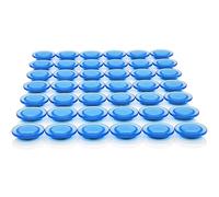 PYJLBX Aimant Frigo Aimant Puissant, 42PCS Aimants Tableau Magnétique Magnet Frigo, Mini Petit Aimant Tableau Blanc Aiment Decoratif Aimant Rond Transparent, pour Réfrigérateur,L'école,Bureau (Bleue)