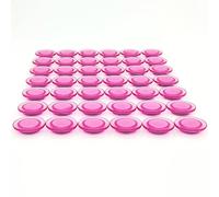 PYJLBX Aimant Frigo Aimant Puissant, 42PCS Aimants Tableau Magnétique Magnet Frigo, Mini Petit Aimant Tableau Blanc Aiment Decoratif Aimant Rond Transparent, pour Réfrigérateur, L'école,Bureau (Rose)