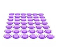 PYJLBX Aimant Frigo Aimant Puissant, 42PCS Aimants Tableau Magnétique Magnet Frigo, Mini Petit Aimant Tableau Blanc Aiment Decoratif Aimant Rond Transparent,pour Réfrigérateur,L'école,Bureau (Violet)