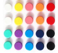 PYJLBX Aimant Frigo, Aimant Puissant Aimants Tableau Magnétique Magnet Frigo, 20PCS 10 Couleurs Petit Aimant Rond Mini Aimant Frigo Decoratif Aiment Magnets pour Tableau Magnetique,Calendrier, Frigo