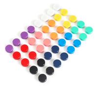 PYJLBX Aimant Frigo, Aimant Puissant Aimants Tableau Magnétique Magnet Frigo, 40PCS 10 Couleurs Petit Aimant Rond Mini Aimant Frigo Decoratif Aiment Magnets pour Tableau Magnetique,Calendrier, Frigo