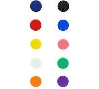 PYJLBX Aimant, Lot de 10 Aimant Frigo Aimant Puissant, Magnet Frigo Aimants Tableau Magnétique, Petit Rond Colorés Décoratifs Aimants pour Réfrigérateur, Tableau Blanc, L'école, Bureau (10 Couleurs)