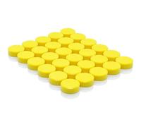 PYJLBX Aimant Puissant, Aimant Frigo, 30PCS Aimants Tableau Magnétique, Magnet Frigo, Mini Petit Aimant Rond Décoratifs Aimant Tableau Blanc Magnets, pour Tableau Magnetique, Calendrier, Frigo, Jaune