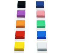 PYJLBX Aimant Puissant Aimant Frigo Aimants Tableau Magnétique, 10PCS Magnet Frigo Petit Aimant, Aiment Aimant Tableau Blanc Carré Petit Aimant, pour Tableau Magnetique,Calendrier, Frigo (10 Couleurs)