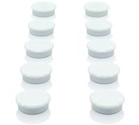 PYJLBX Aimant Puissant Aimant Frigo, Aimants Tableau Magnétique Magnet Frigo, 10 Pcs Aimants Frigo Decoratif, Aimant Tableau Blanc Petit Aimant Rond, pour Tableau Magnetique,Calendrier,Frigo (Blanche)