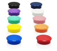 PYJLBX Aimant Puissant Aimant Frigo, Lot de 10 Aimants Tableau Magnétique Magnet Frigo, Mini Petit Aimant Tableau Blanc Magnets Rond Decoratif, pour Tableau Magnetique, L'école, Bureau (10 Couleurs)