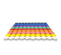 PYJLBX Aimant Puissant Aimant Frigo, Lot de 100 Aimants Tableau Magnétique Magnet Frigo, Mini Petit Aimant Tableau Blanc Magnets Rond Decoratif, pour Tableau Magnetique, L'école, Bureau (10 Couleurs)