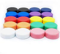 PYJLBX Lot de 20 Magnet Puissant Frigo Aimants Tableau Magnétique, Petit Rond Colorés Décoratifs Aimants pour Réfrigérateur, Tableau Blanc, L'école, Bureau (10 Couleurs)