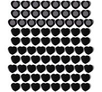 PYJLBX Lot de 80 Aimant Frigo - Petit Aimant Puissant Cœur, Noirs Aimants Tableau Magnétique, Magnet Frigo Décoratifs Aiment Mini Aimant Plat Pour Tableau Blanc, Calendrier, Réfrigérateur,Bureau,École