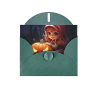 Pyjwyfmy Ensemble de cartes de vœux nacrées avec imprimé citrouille mignonne, cartes d'anniversaire vierges à l'intérieur et enveloppes, cartes de remerciement